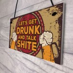 Funny Alcohol Gifts Novelty Man Cave Sign Home Bar Pub Plaques