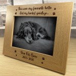 Dog Memorial Gift Wooden Photo Frame Rememberance Gift