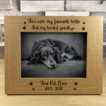 Dog Memorial Gift Wooden Photo Frame Rememberance Gift