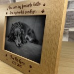 Dog Memorial Gift Wooden Photo Frame Rememberance Gift