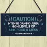 Novelty Gaming Sign For Son Brother Bedroom Gamer Christmas