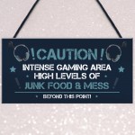 Novelty Gaming Sign For Son Brother Bedroom Gamer Christmas