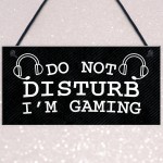 Gaming Do Not Disturb Sign Plaque Boys Bedroom Sign Gamer Gift