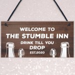 STUMBLE INN Bar Sign PERSONALISED Home Bar Garden Sign