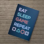 Novelty Gaming Poster Gamer Gift Boys Bedroom Man Cave Sign