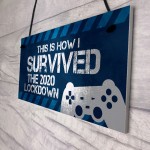 Funny Gaming Lockdown Sign Novelty Christmas Gift For Son