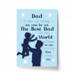 Thank You Gift For Dad PERSONALISED Print Dad Birthday Xmas