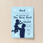 Thank You Gift For Dad PERSONALISED Print Dad Birthday Xmas