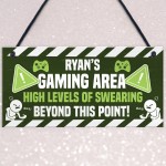 Personalised Gaming Room Sign Boys Bedroom Gamer Gift