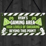 Personalised Gaming Room Sign Boys Bedroom Gamer Gift