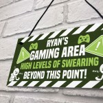 Personalised Gaming Room Sign Boys Bedroom Gamer Gift