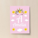 Personalised Girls Bedroom Print Pink Theme Nursery Decor Gift