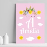 Personalised Girls Bedroom Print Pink Theme Nursery Decor Gift