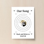 Personalised Wedding Gift For Husband Wife Song Lyrics Print