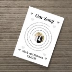 Personalised Wedding Gift For Husband Wife Song Lyrics Print