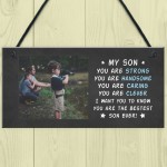 Gift For Son Birthday Christmas Personalised Photo Plaque