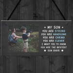 Gift For Son Birthday Christmas Personalised Photo Plaque