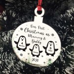 Our 1st Christmas As Mummy And Daddy Engraved Bauble