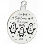 Our 1st Christmas As Mummy And Daddy Engraved Bauble