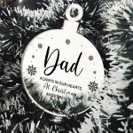 Personalised Mum Dad Grandad Memorial Christmas Tree Decor