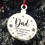 Personalised Mum Dad Grandad Memorial Christmas Tree Decor