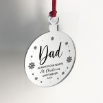 Personalised Mum Dad Grandad Memorial Christmas Tree Decor