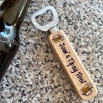 Personalised Man Cave Gifts Wooden Bottle Opener Gifts For Him