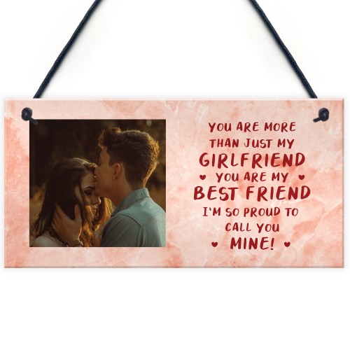 Girlfriend Birthday Christmas Gift Personalised Photo Plaque