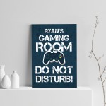 Blue Gaming Poster Gamer Gift Playstation Inspired Print