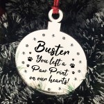 Personalised Dog Cat Pet Memorial Gift Engraved Christmas Decor