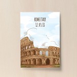 Rome Colosseum A4 Print Travel Gift Personalised Gift