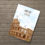 Rome Colosseum A4 Print Travel Gift Personalised Gift