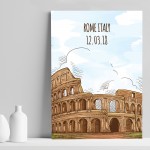 Rome Colosseum A4 Print Travel Gift Personalised Gift