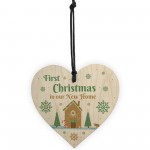 First Christmas In New Home Christmas Decoration Wood Heart