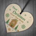 First Christmas In New Home Christmas Decoration Wood Heart