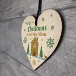 First Christmas In New Home Christmas Decoration Wood Heart