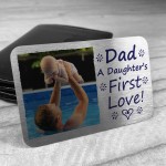 Personalised Dad Birthday Christmas Gift Metal Wallet Insert