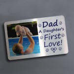 Personalised Dad Birthday Christmas Gift Metal Wallet Insert