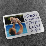 Personalised Dad Birthday Christmas Gift Metal Wallet Insert