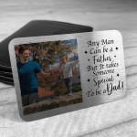 Personalised Photo Metal Wallet Insert For Dad Birthday Xmas