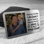 Personalised Gift For Step Dad Wallet Insert Birthday Christmas