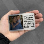 Personalised Gift For Step Dad Wallet Insert Birthday Christmas