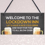 Lockdown Inn Funny Home Bar Sign Man Cave Garage Door Sign