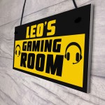 Novelty Boys Gaming Room PERSONALISED Sign Games Room Gift