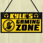 Gaming Boys Bedroom Sign PERSONALISED Gift For Brother Son