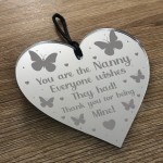 Thank You Nanny Gift For Birthday Christmas Engraved Heart