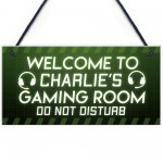 Gaming Gift Personalised Novelty Bedroom Sign Christmas Gift