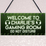 Gaming Gift Personalised Novelty Bedroom Sign Christmas Gift