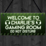 Gaming Gift Personalised Novelty Bedroom Sign Christmas Gift