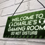 Gaming Gift Personalised Novelty Bedroom Sign Christmas Gift